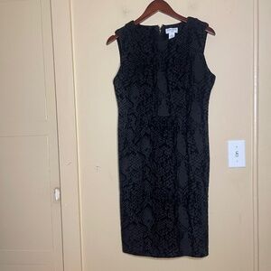 Carmen Marc Valvo Black Sleeveless Dress